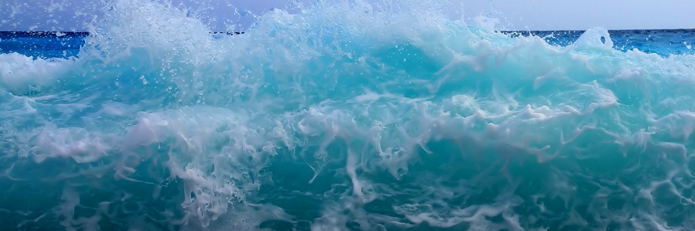 [breaking ocean wave]